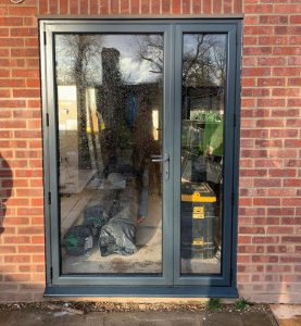 Grey Aluminium Door