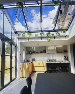 Kitchen Installation Black Windows