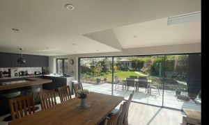 full view of done sliding doors