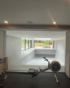 After the glazing of windows