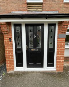 before replacement old traditional door