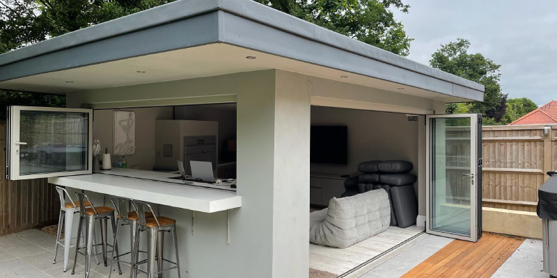 open modern conservatory