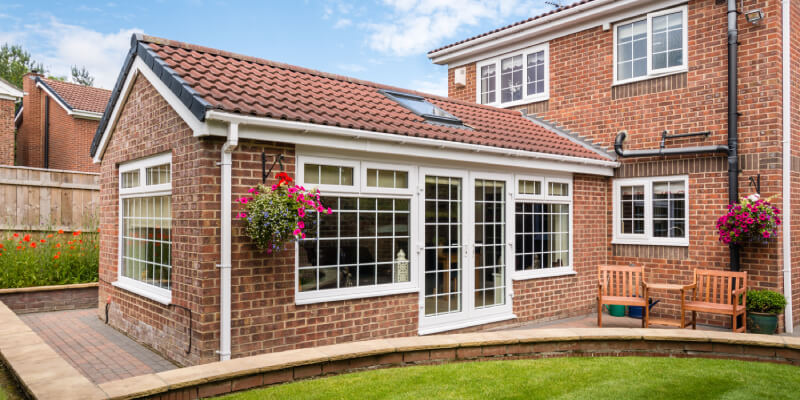 Tiled conservatory roof