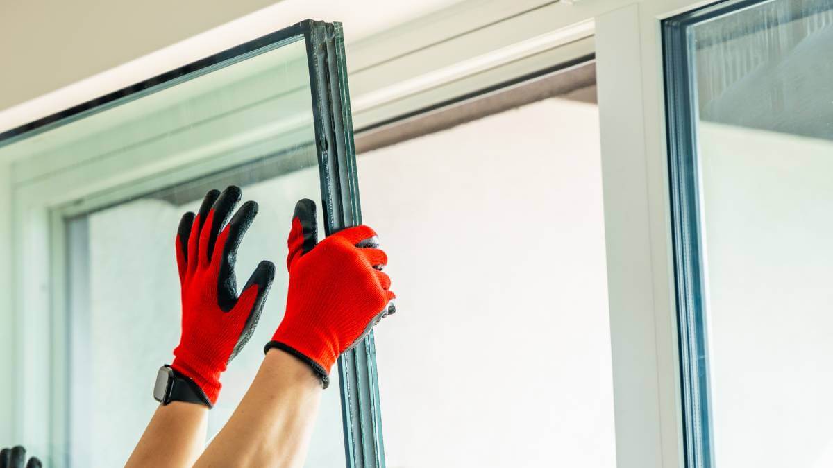 Installing triple glazed window